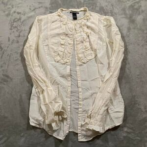 Lucky-brand Women's White and Cream Blouse